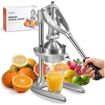 Sopito manuālā sulu spiede, apelsīnu spiede, citro