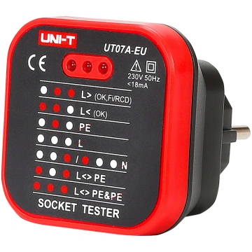 UNI-T UT07A-EU power outlet tester