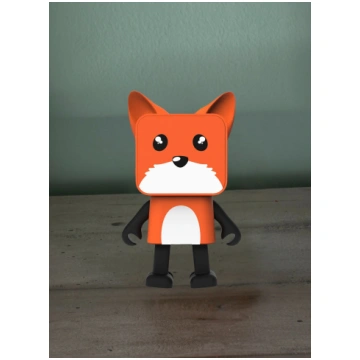 Dancing Fox Bluetooth Speaker. Small Portable Spea