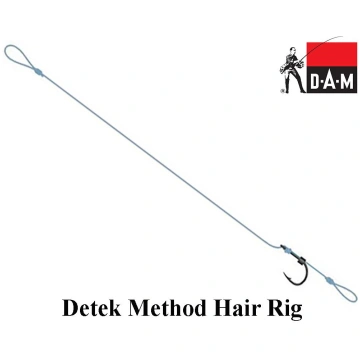 Āķis ar pavadiņu DAM Detek Method Hair Rig 16