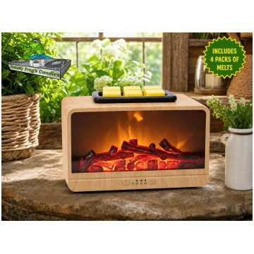 Electric Flickering Flame Wax Melt Warmer with Tim