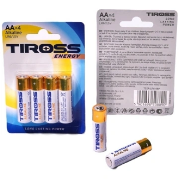 Baterijas AA x 4gab.Tiross