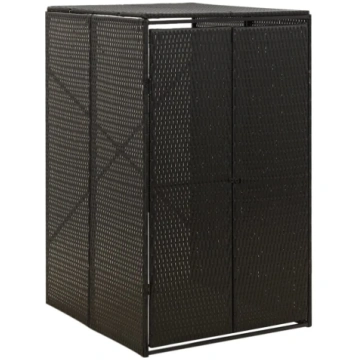Nojume atkritumu konteineram, melna, 70x80x117 cm,
