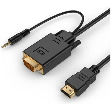 Adapter HDMI to VGA mini Jack 1.8 m black