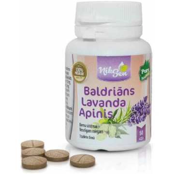 Niksen Baldriāns Lavanda Apinis tab. N50 (Nervu si