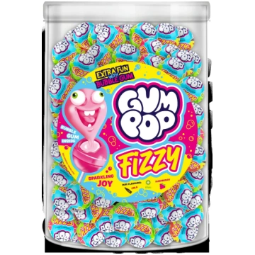 Ledenes uz kociņa Gum Pop Fizzy 15g x100gab