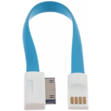 CABLE USB MAGNES iPhone 4G flat, blue