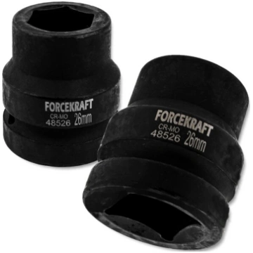 FORCEKRAFT Triecieniztvērējligzdas 1" 26 mm sešstū