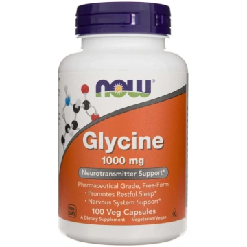Now Foods NOW FOODS Glicīns 1000 mg – 100 kapsulas