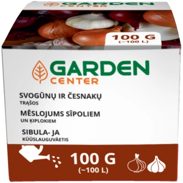 Mēslojums sīpoliem, ķiplokiem Garden Center, pulve