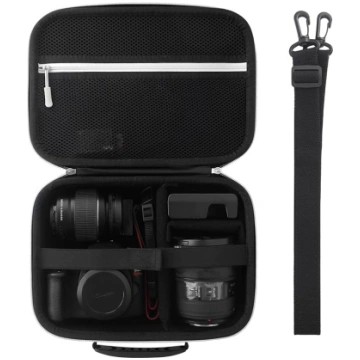 SLR/DSLR kameras futrālis, ciets kameras futrālis,