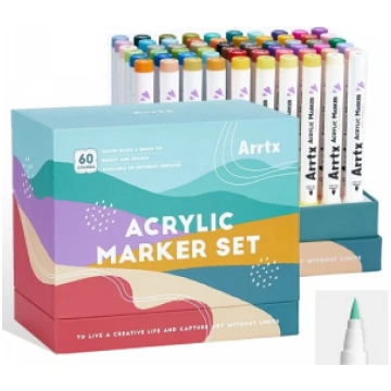 Acrylic Marker Pens ARRTX 60C, 60 Colours