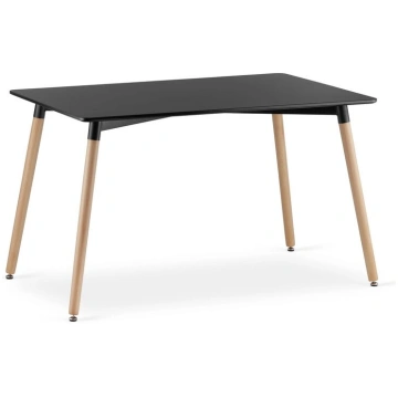 ADRIA galds, 120 x 80 cm, melns Allegro