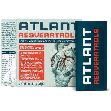 BIOFARMACIJA Atlant Resveratrols pulveris N28