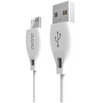 Dudao cable micro USB cable 2.4A 2m white (L4M 2m 