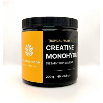 VitalHarmony Creatine Monohydrate 200g - TROPICAL 