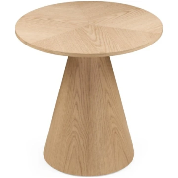 Sānu galdiņš Abisko, apaļš, 60 cm, dabīgs ozola fi