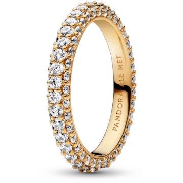 Pandora Timeless gredzens ar vienu Pavé rindu - 56