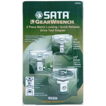 Quick release socket adapter set 3pcs