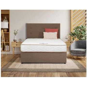 Sleepcare Complete Bed Set - 3 ft Divan Bed With H