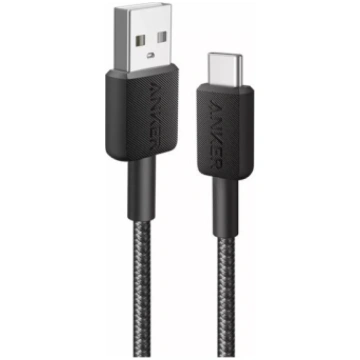 Anker 322 Nylon Cable, Black A81H6G11 USB-A to USB
