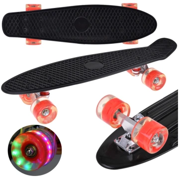 LED Skateboard with Light-Up Wheels for Skatepark 