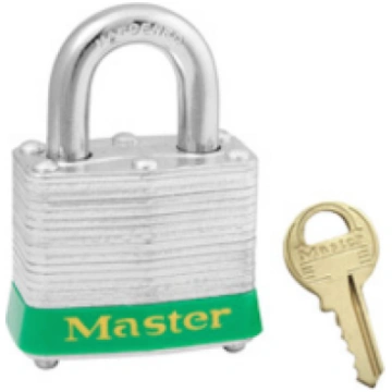 3MKGRN | Laminated Steel padlock - Master keyed Pa