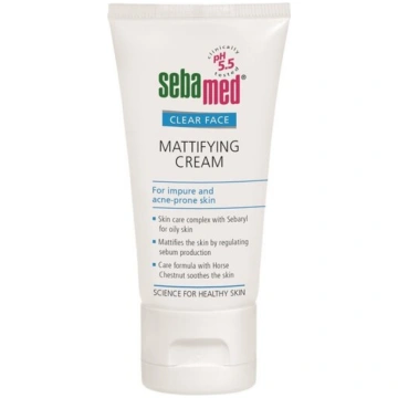Matējošu efektu nodrošinošs sejas krēms Sebamed Cl