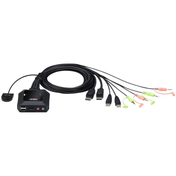 ATEN CS22DP - KVM / audio / USB switch - 2 ports C