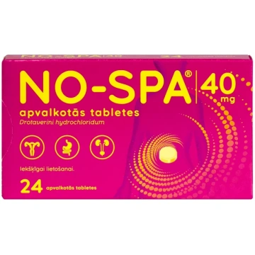 No-Spa, 24 apvalkotās tabletes