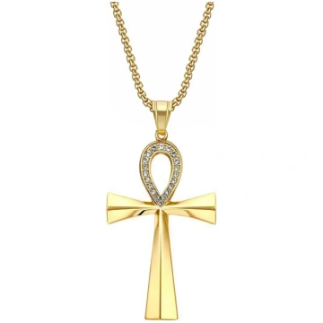 Ancient Egypt Ankh Cross Charm Pendant Gold Silver