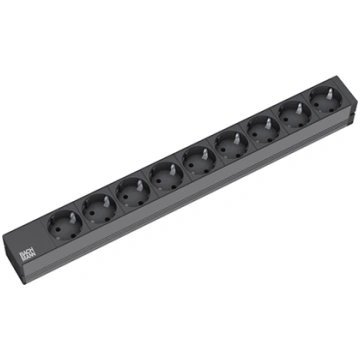 Bachmann 19" socket strip 9-way, without switch, b