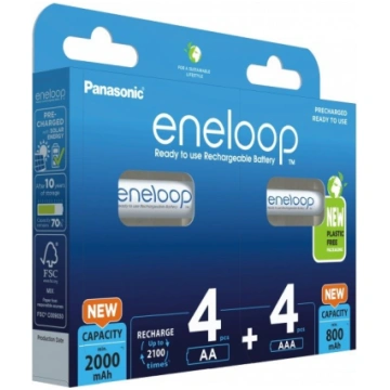 Uzlādējamas baterijas PANASONIC ENELOOP 4x AA 2000
