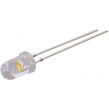 LED | white warm | 5mm | 28000÷38000mcd | 30° | Fr