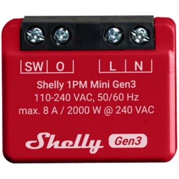 Shelly viedais gaismas slēdzis 1PM Mini Gen3, 1PMm