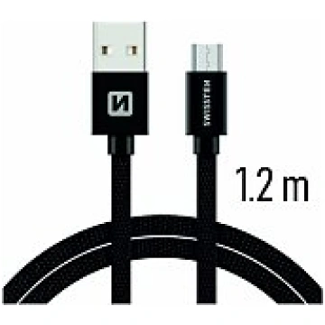 Swissten "Textile Quick Charge 3.0 Micro USB 1.2M"