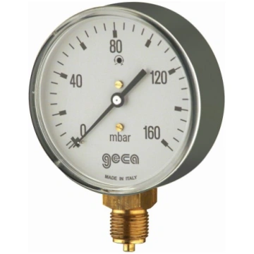 Gāzes manometrs D100 0–100 mbar verificēts GECA GM