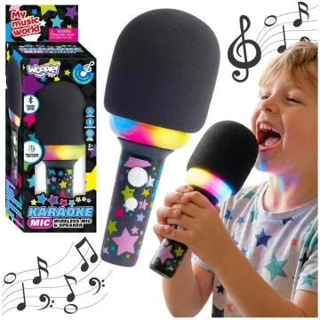 WOOPIE Wireless Karaoke Microphone with Speaker Bl
