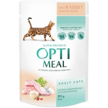 Optimeal Super Premium mitrā kaķu barība - Trusis 