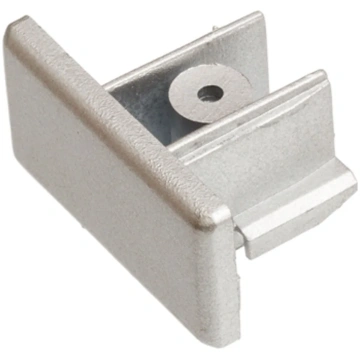 END CAP FOR 1-CIRCUIT TRACK - silvergrey