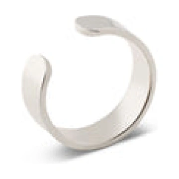 Flat Silver Ear Cuff