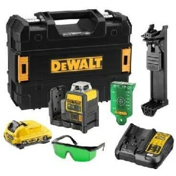 Krustveida lāzera līmenis DeWalt DCLE34031D1-QW, 1