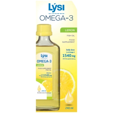 LYSI OMEGA-3 Lemon zivju eļļa ar citronu garšu, 24