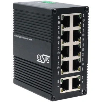 Exsys EX-62026PoE 10-Port Industrie-Ethernet-PoE-S