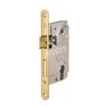 AGB Door lock PZ85 22mm brass plated (Article: 030