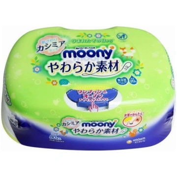 Moony wet wipes in plastic box (80 pcs) Moony Unic