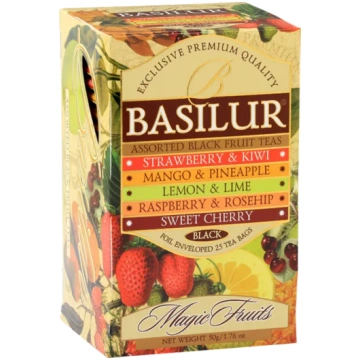 Melnā tēja BASILUR MAGIC FRUITS Assorted 25 EN