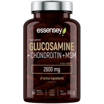 essensey Glikozamīns + hondroitīns + MSM locītavu 