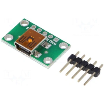 Module: adapter | USB B mini,pin strips POLOLU USB
