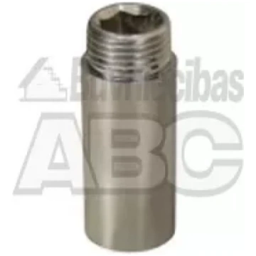 Misiņa hromēts vītnes pagarinātājs 1/2" 20mm FM